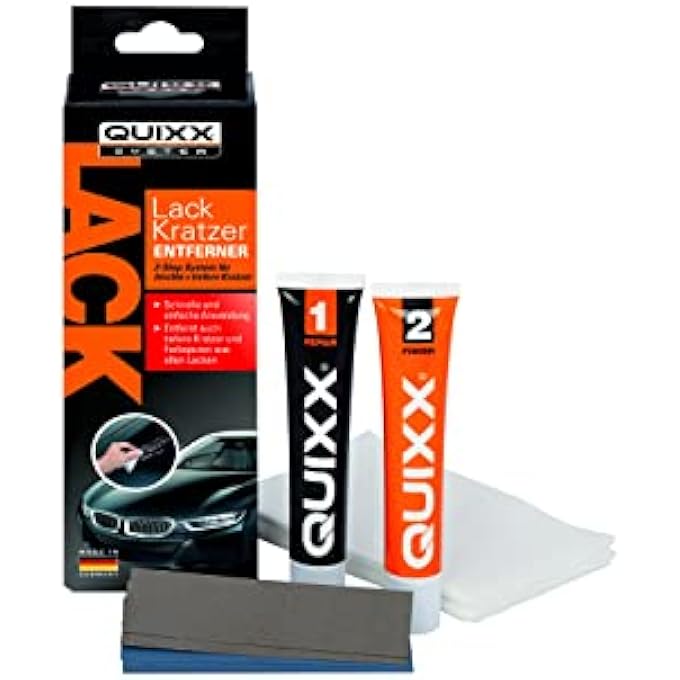 QUIXX SCRATCH REMOVER (25G POLISH/25G FINISH/2 CLOTHS/4 SANDPAPER) - Image 1